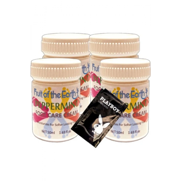 Peppermint 4 Tane Birden Ayakların Bakımı Ve Kokusu Bakım Kremi 50 Ml + 1 Hediye Jel