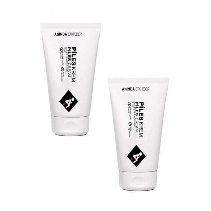 Piles Hemeroıdınız ve Bağsuz İçin Yeni Formüllü Çözümünüz Bakım Kremi 50 ml x 2 adet