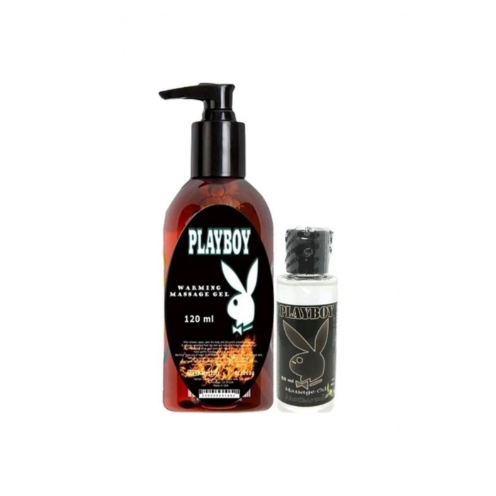Playboy Aromaterapi Isıtıclı Massage Oil 120 Ml + Natural Aromalı Massage Vücut Masaj Yağı 50 Ml