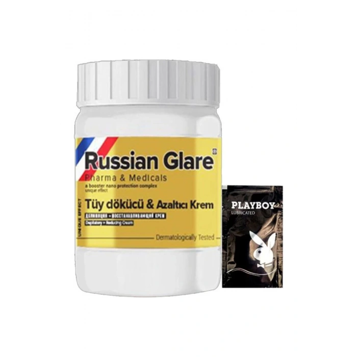 Playboy Rusian Glare Nano 50 ml Rus Merhemi Tüy Dökücü Azaltıcı Krem + Yanında Jel - 000031KI