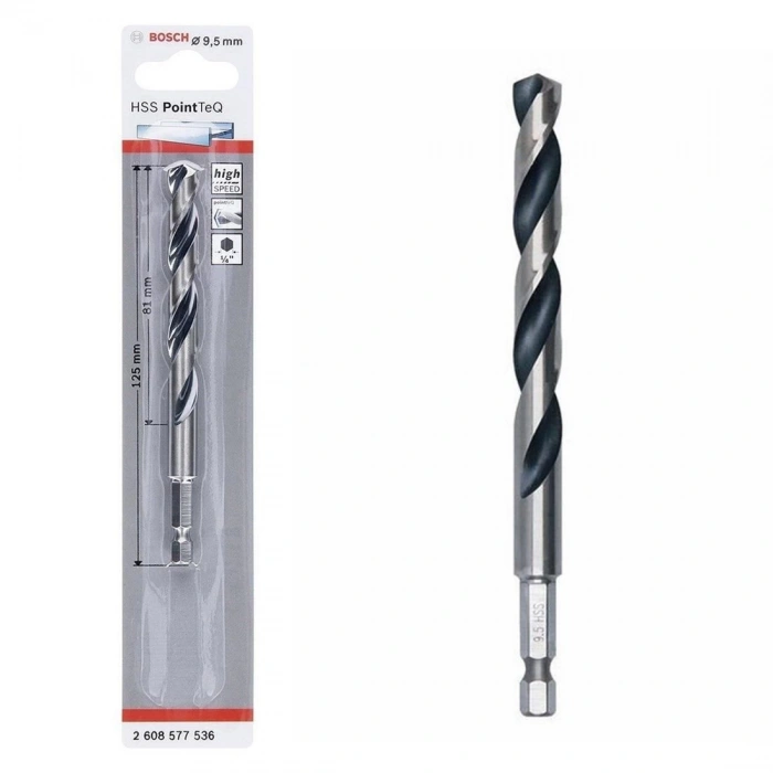 Pointteq Altıgen Şaftlı Hss Matkap Ucu 9,5 mm