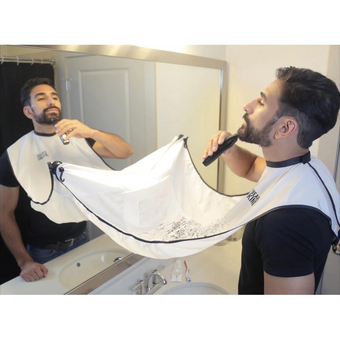 Pratik Sakal Kesme Örtüsü - Beyaz