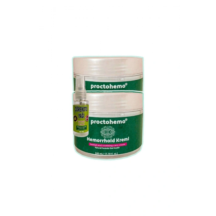 Proctohemo Bag.sur Masaj Bakım Kremi 2x100 ml+30 ml Çörek Otu Ağrı Yağ ile