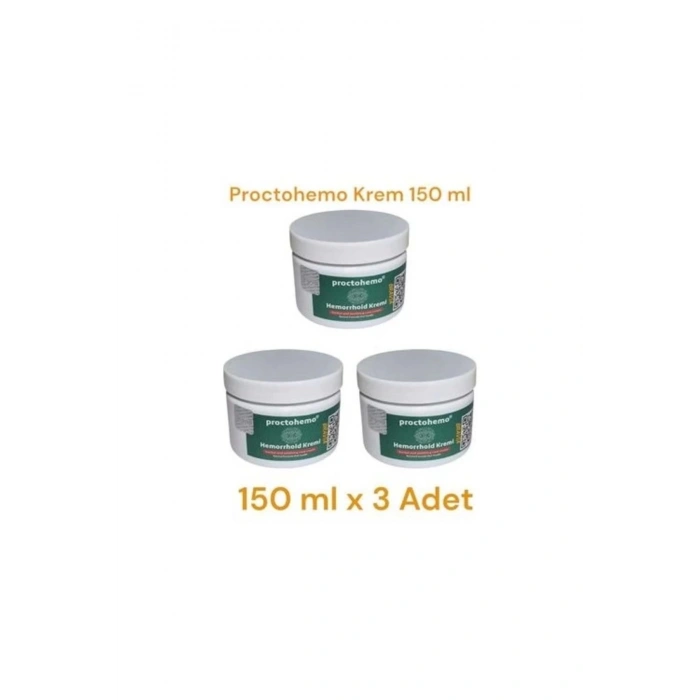 Proctohemo Krem 150 ml - Hemorrhoid Cream x 3 Adet