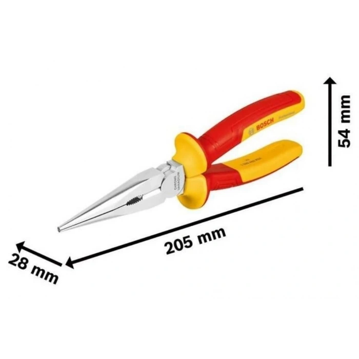 Profesyonel İzoleli Düz Kargab 200 mm