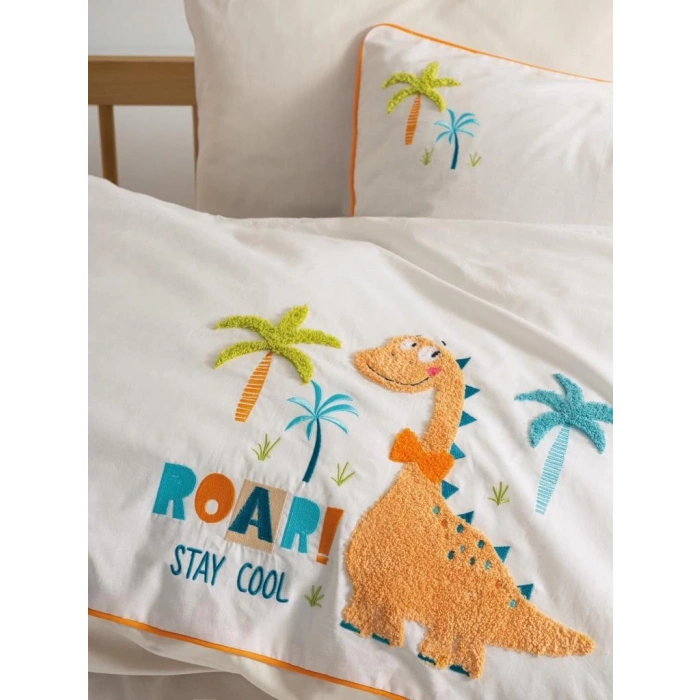 Punch Nakışlı Bebek Nev Takımı Kiddo Krem