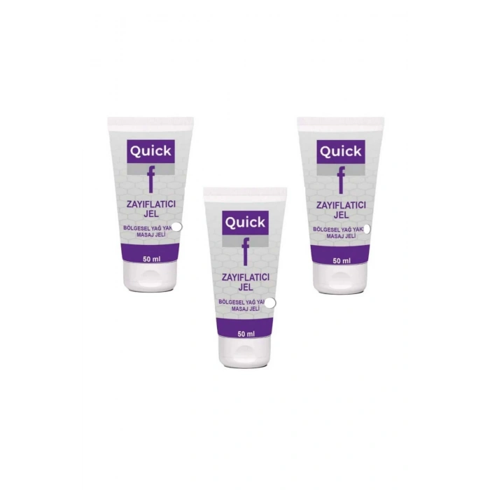 Quick F Gel Bölgesel Yağ Yakımını Destekleyen İnceltilmiş Selülitinizin Yeni Sırrı Hızlı Jel X 3 Ad