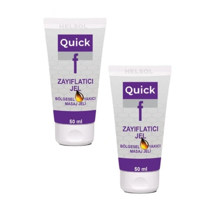 Quick Gel İnce Bir Karın ve Bel İçin Masaj Bakım Kremi 50 mlx 2 ad+Çörek Otu Yağı 30 ml