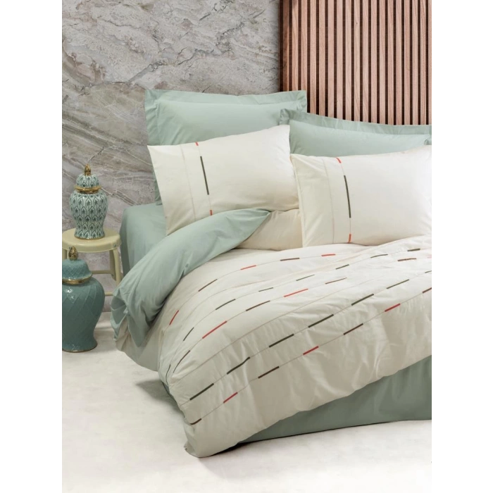 Ranforce Çift Kişilik Nev Takımı İvory Yeşil