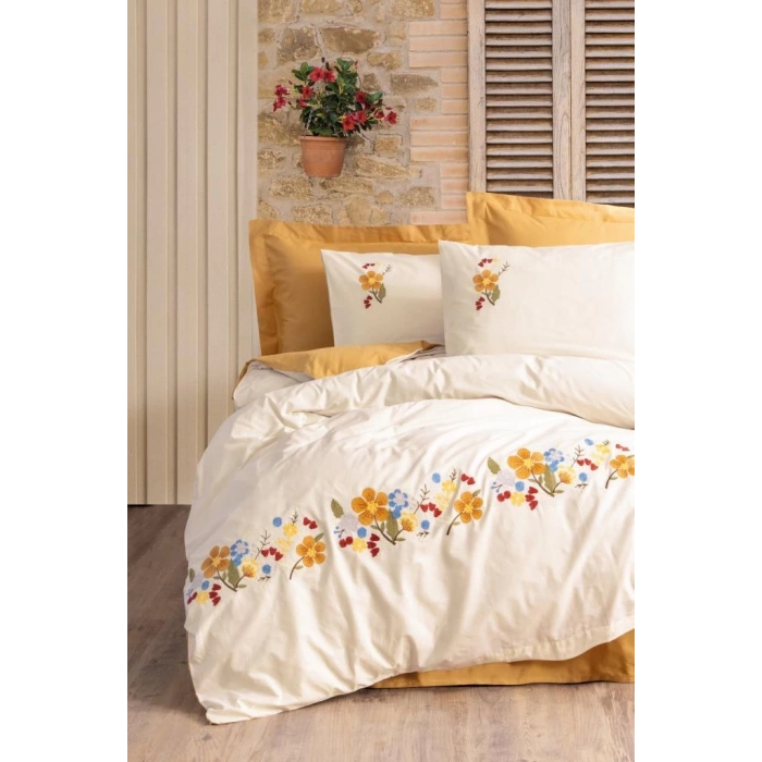 Ranforce Çift Kişilik Nev Takımı Pamuya Hardal