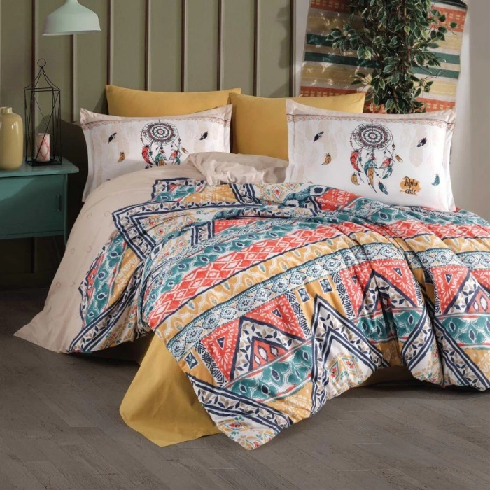 Ranforce Nev Takımı Çift Kişilik Boho v1 Bej