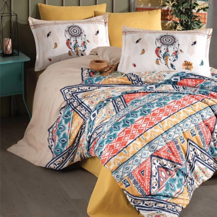 Ranforce Nev Takımı Çift Kişilik Boho v1 Bej