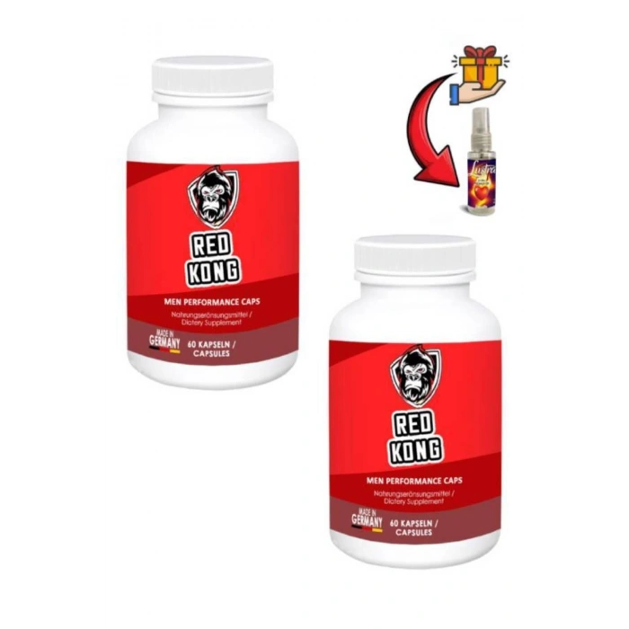 Red Kong li sel Performans Takviyesi 60lı x 2 ad+Lustra Masaj Yağı