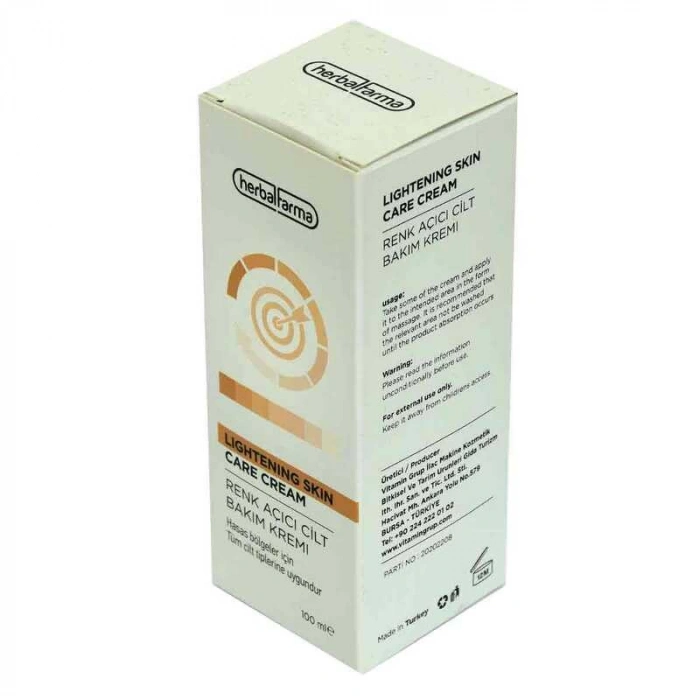 Renk Açıcı Cilt Bakım Kremi Tüm Ciltler İçin 100 ML