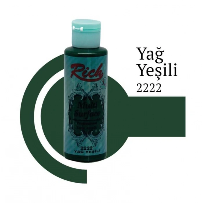 Riculti Surface 2222 Yağ Yeşili Akrilik Boya 120 cc