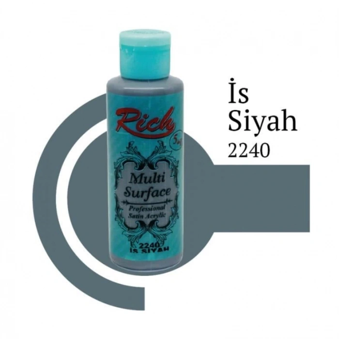 Riculti Surface 2240 İs Siyahı Akrilik Boya 120 cc