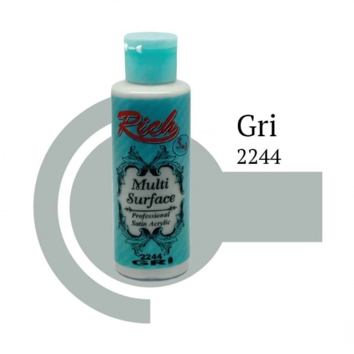 Riculti Surface 2244 Gri Akrilik Boya 120 cc
