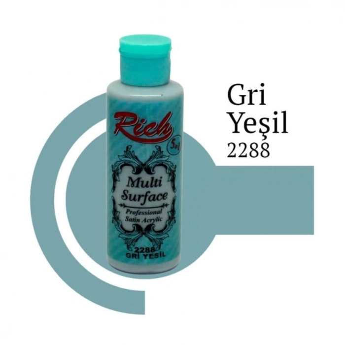 Riculti Surface 2288 Gri Yeşil Akrilik Boya 120 cc