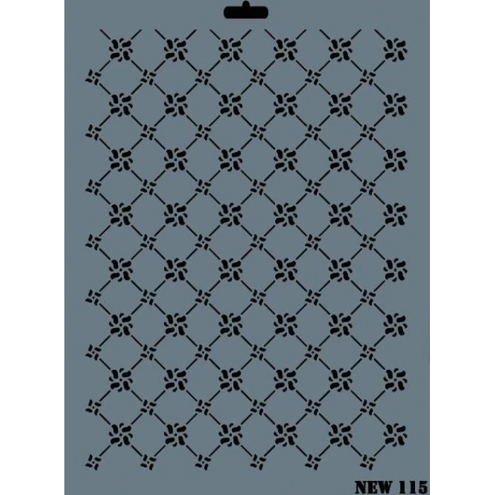 Rich New Seri N-115 Stencil 35x25 cm