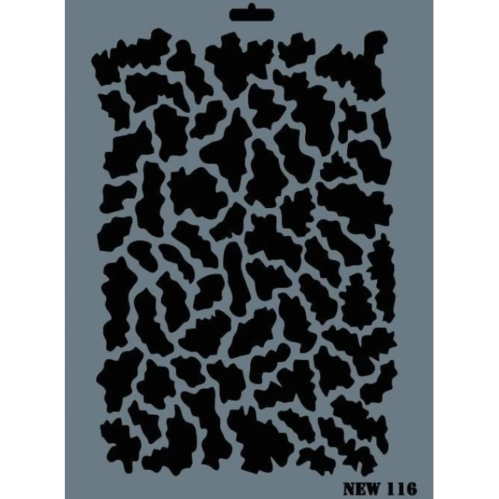 Rich New Seri N-116 Stencil 35x25 cm