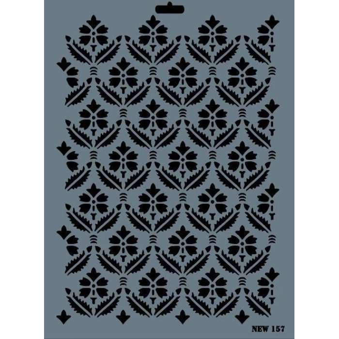 Rich New Seri N-157 Stencil 35x25 cm