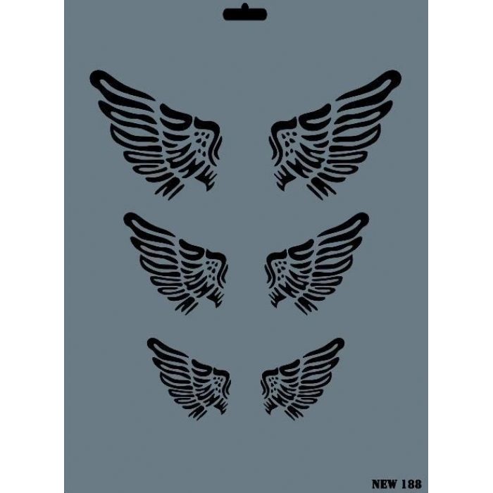 Rich New Seri N-188 Stencil 35x25 cm