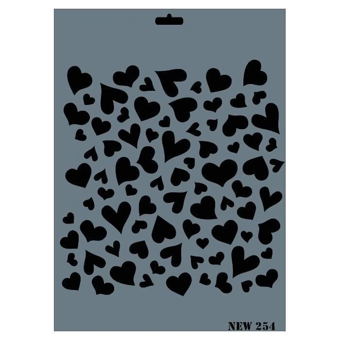 Rich New Seri N-254 Stencil 35x25 cm