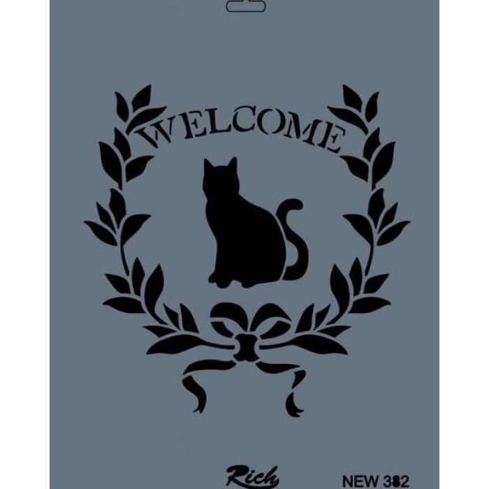 Rich New Seri N-382 Stencil 35x25 cm