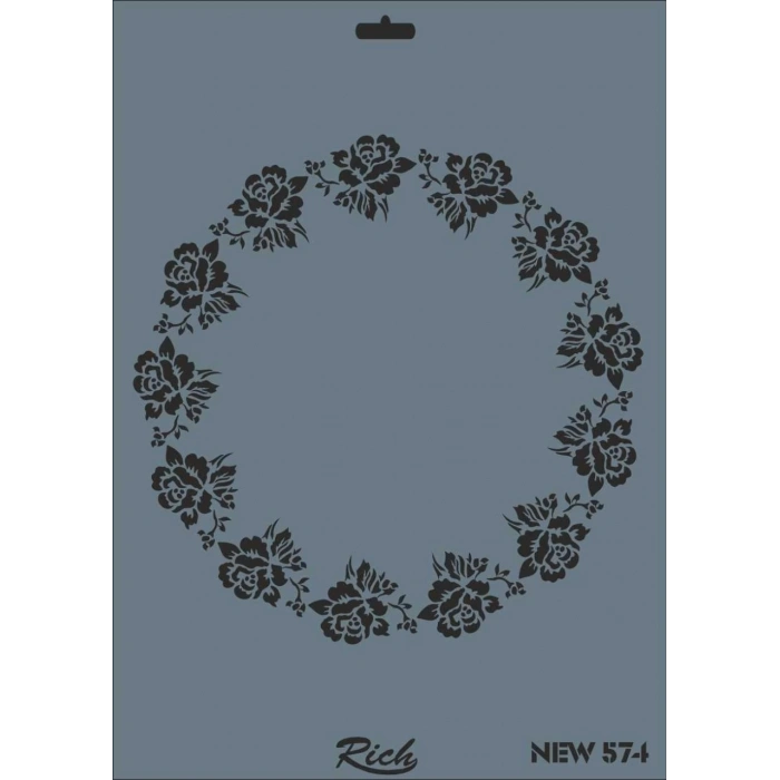 Rich New Seri N-574 Stencil 35x25 cm