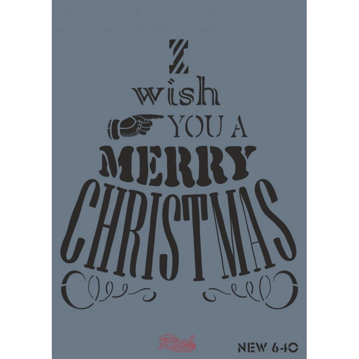 Rich New Seri N-640 Stencil 35x25 cm