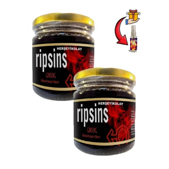 Ripsins Çoban Çökertenli Erkeklere Özel Güçlenme Takviyesi 240 gr x 2 ad + Lustra Masaj Yağı