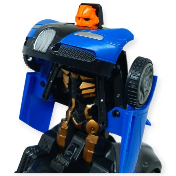 Robota Dönüşen Araba - Pilli Yerde Gezen Spor Araba