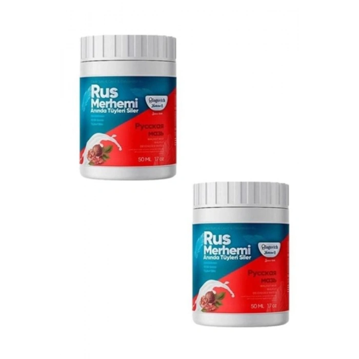 Rus Merhemi Anında Tüy Siler Tüy Dökücü Krem 50 ml X 2 Adet