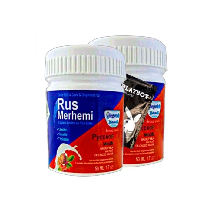 Rus Merhemi Glegnid Blue Rus Merhemi 22-2:0311 2 Tane 50 Ml Tüy Kremi+ Yanında Jel - 000031KI