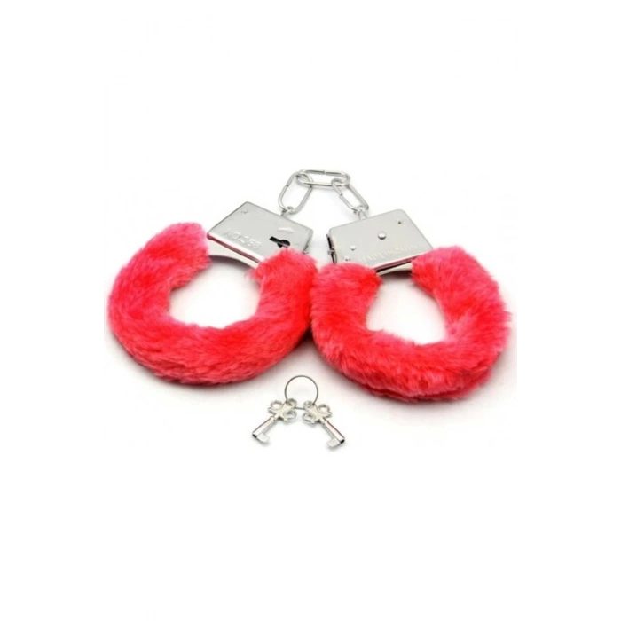 Samur Kırmızı Tüylü Aşk Kelepçesi