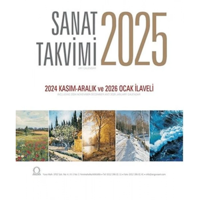 Sanat Takvimi 2025 Duvar Takvimi
