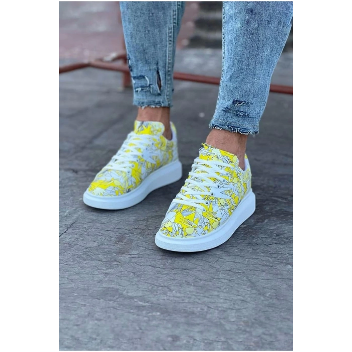 Sarı  Boyalı Erkek Casual Ayakkabı