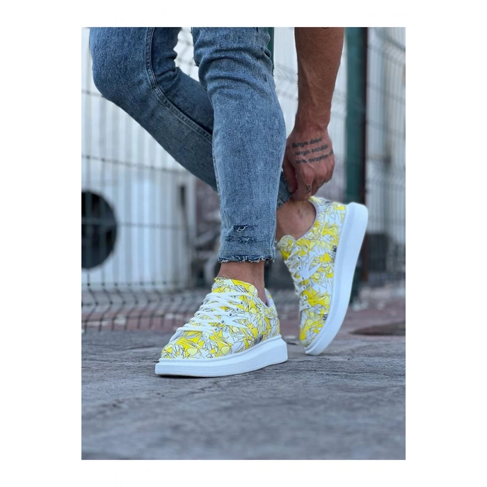 Sarı  Boyalı Erkek Casual Ayakkabı