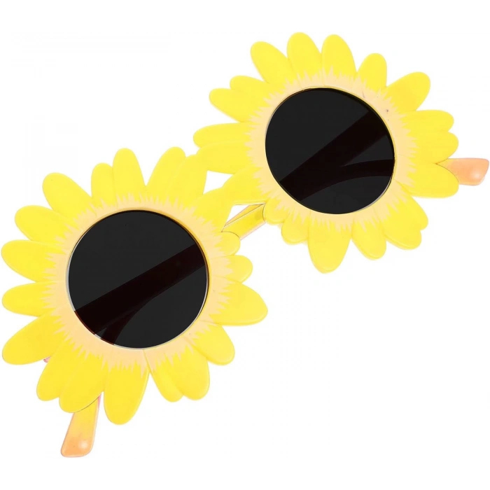 Sarı Renk  Şekilli Parti Gözlüğü 18x10 cm