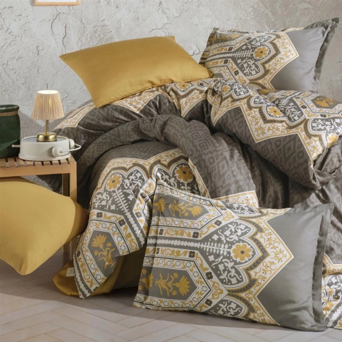 Saten Çift Kişilik Nev Takımı Adal Haki