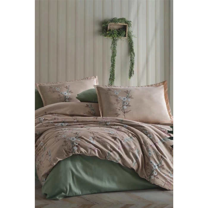 Saten Çift Kişilik Nev Takımı Barleta V1 Bej