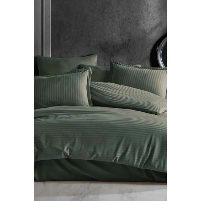 Saten Çift Kişilik Nev Takımı Haki