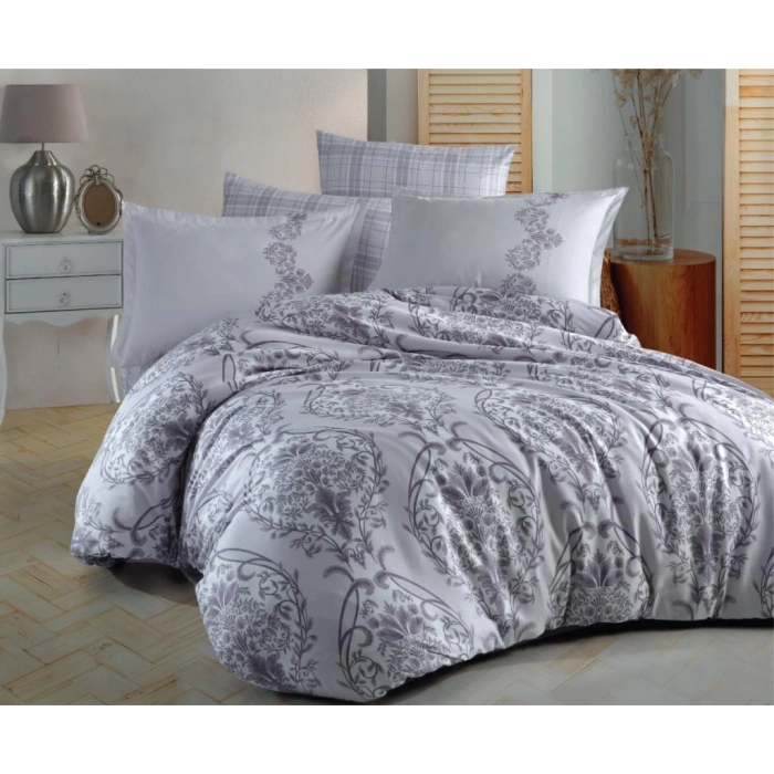 Saten Çift Kişilik Nev Takımı Olinda v1 Lila