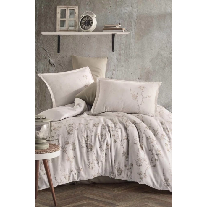 Saten Çift Kişilik Nev Takımı Terra V1 Kahve