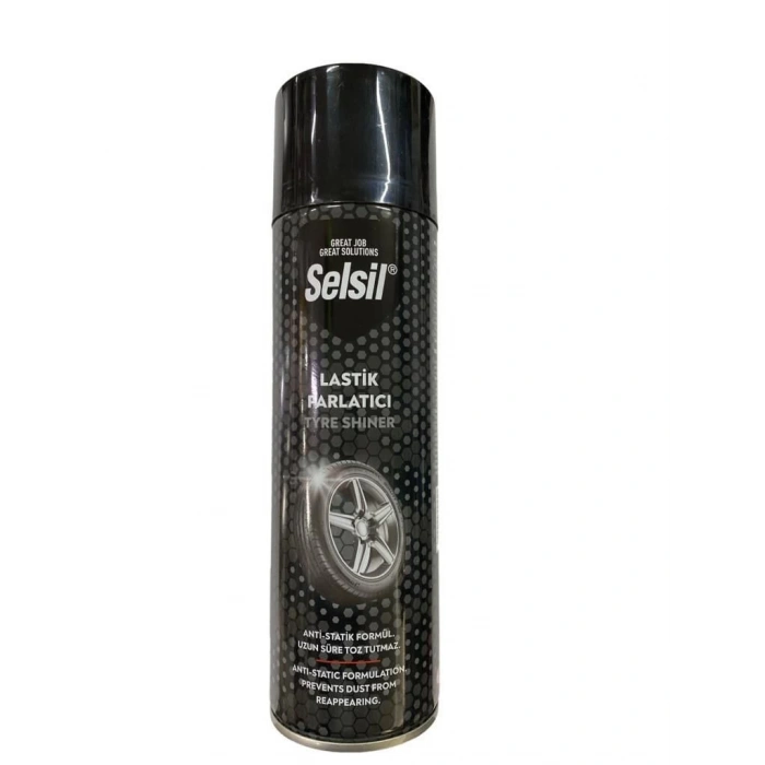 Selsil Lastik Parlatıcı Sprey 500 ml