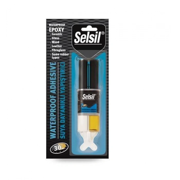 Selsil Suya Dalı Epoksi Şeffaf Yapıştırıcı 28 gr
