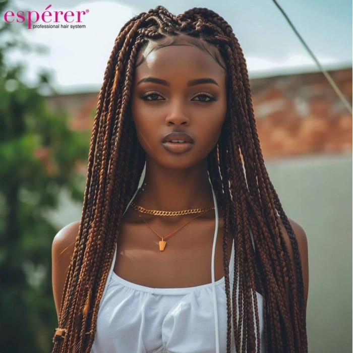 Sentetik Örgülük Saç Esperer 100 Gr. / Koyu Kumral