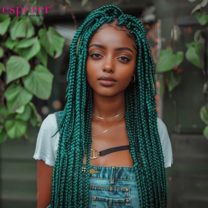 Sentetik Örgülük Saç Esperer 100 Gr. / Koyu Yeşil