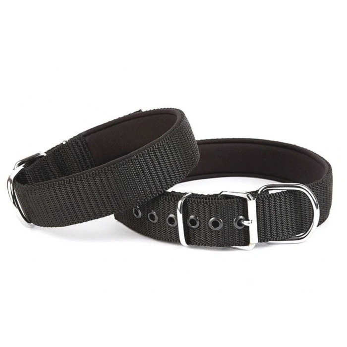 Seri Dokuma Köpek Boyun Tasması 4x57-65cm Siyah