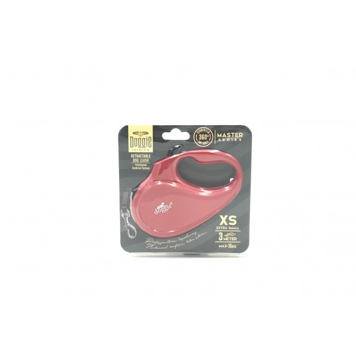 Seri Otomatik Makaralı Köpek Gezdirme 12 kg / 3 M Kırmızı